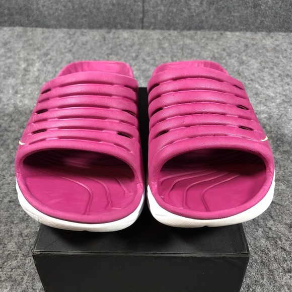HOKA One One Recovery Slides Womens 7 Pink Cushioned Comfort Sandals - Picture 5 of 16